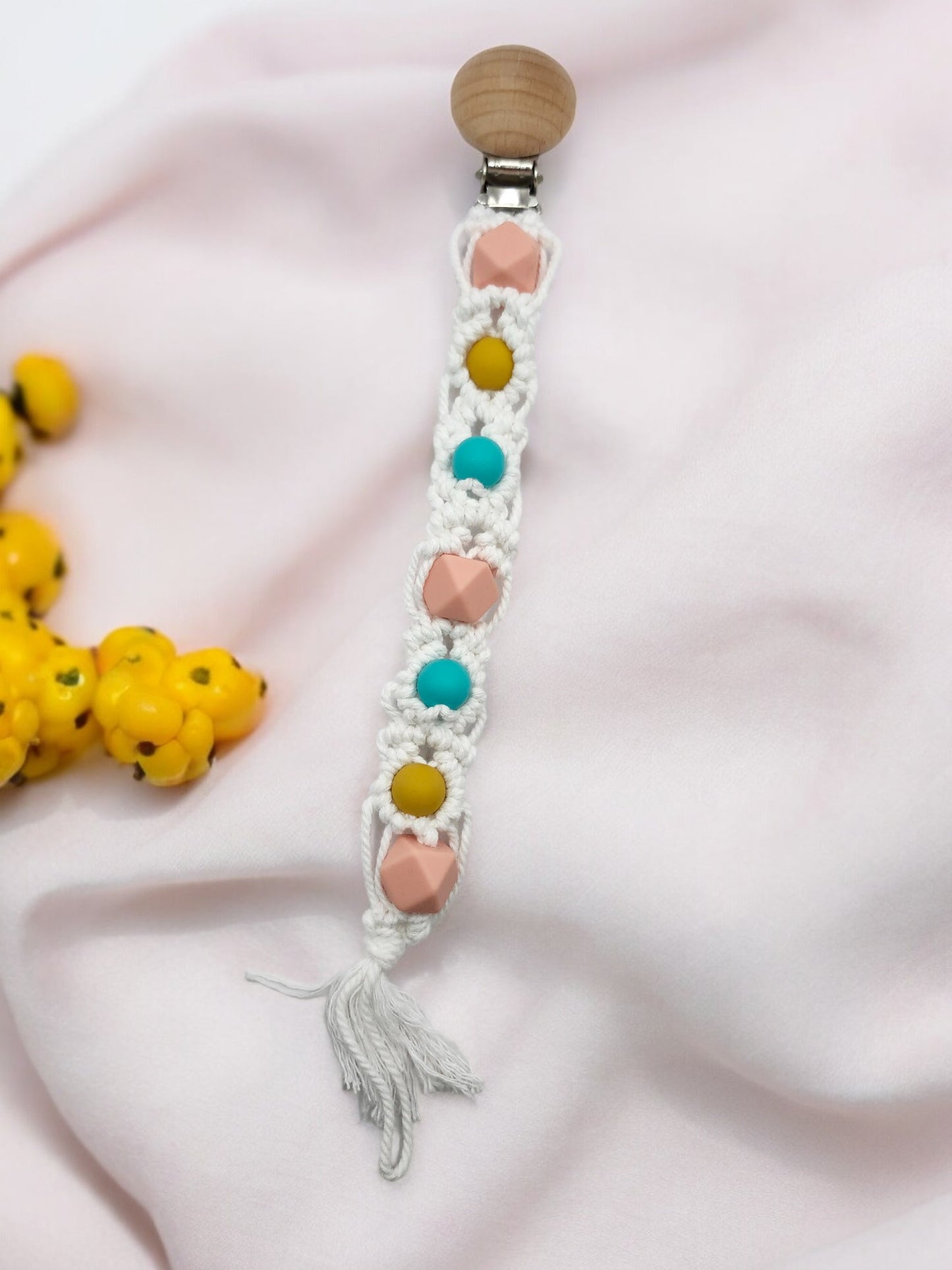 Macrame Pacifier Clip