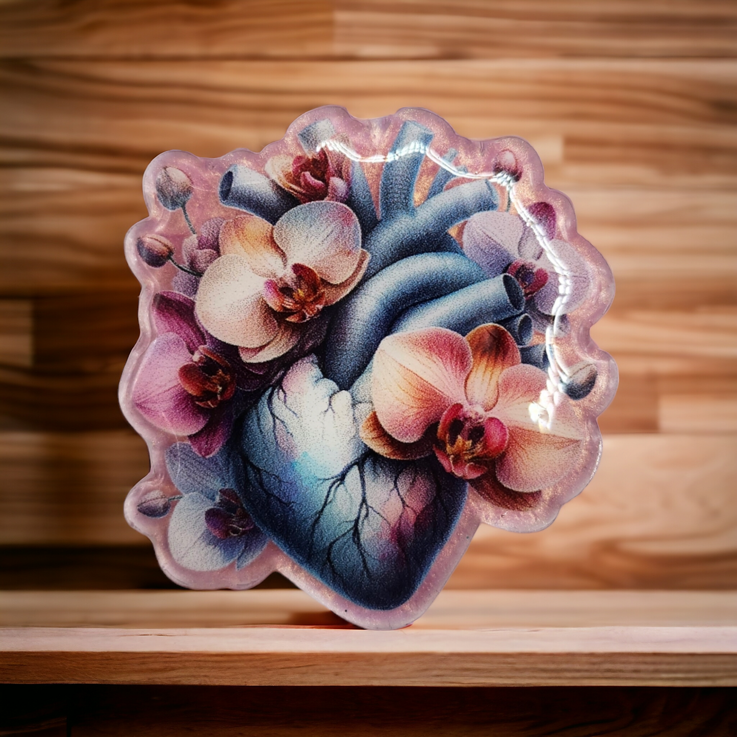 Flower Heart Badge Face