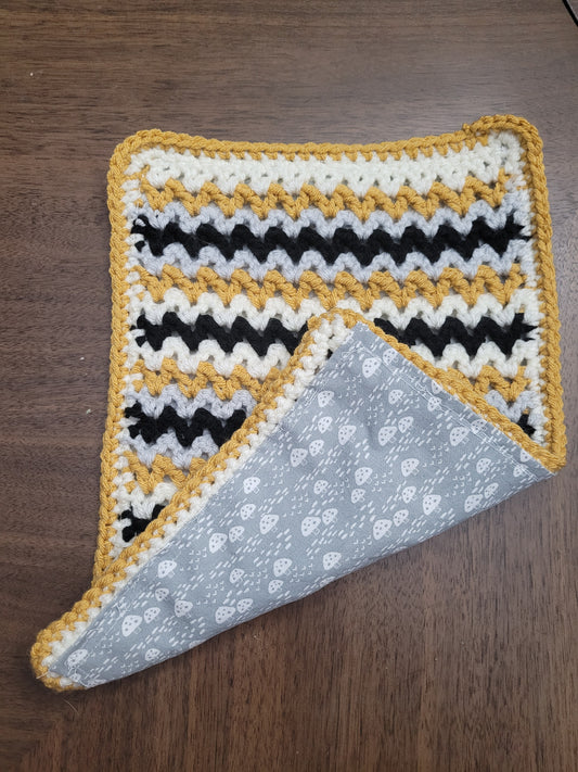 Chevron Double Sided Burp Cloth