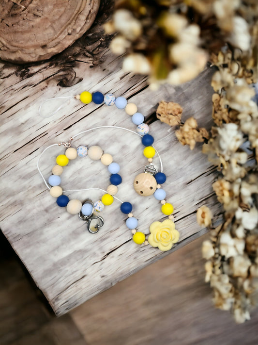 Yellow and Blue Flower Set