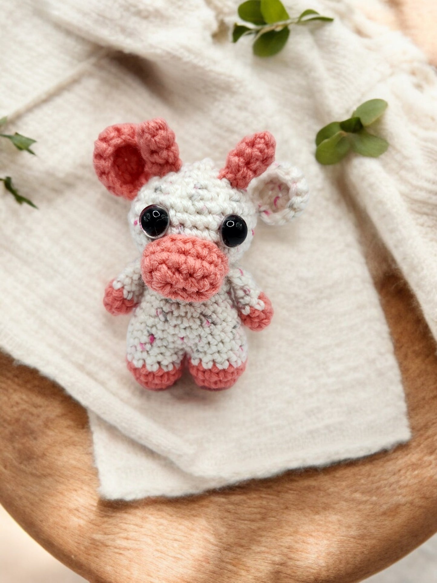 Mini Crochet Cow