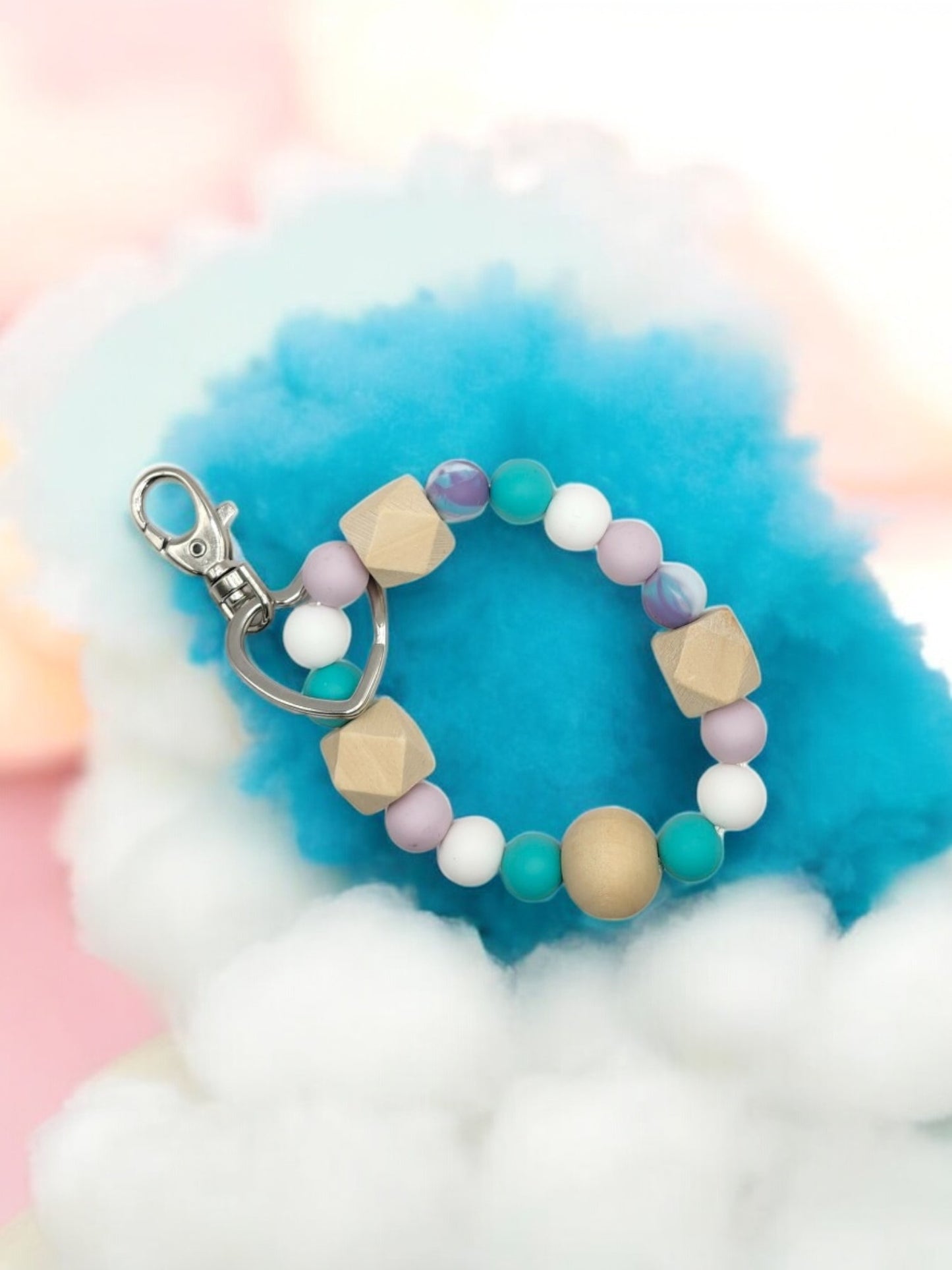 Cotton Candy KeyChain Teether