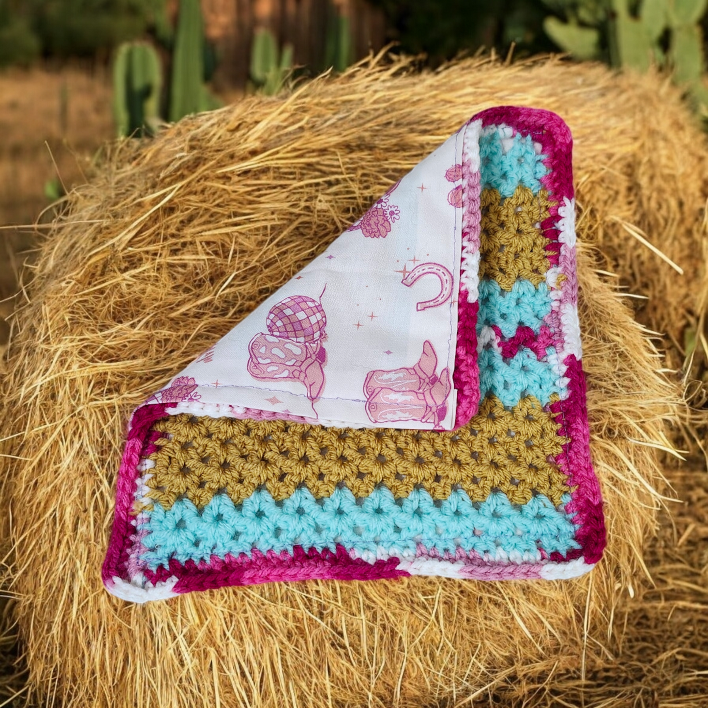 Cow Girl Burp Cloth