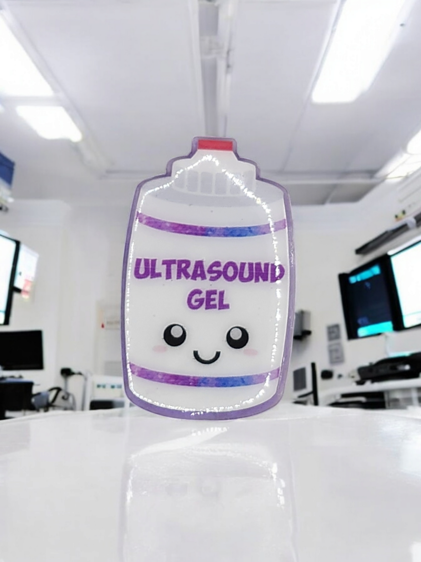 Ultrasound Gel Badge Face